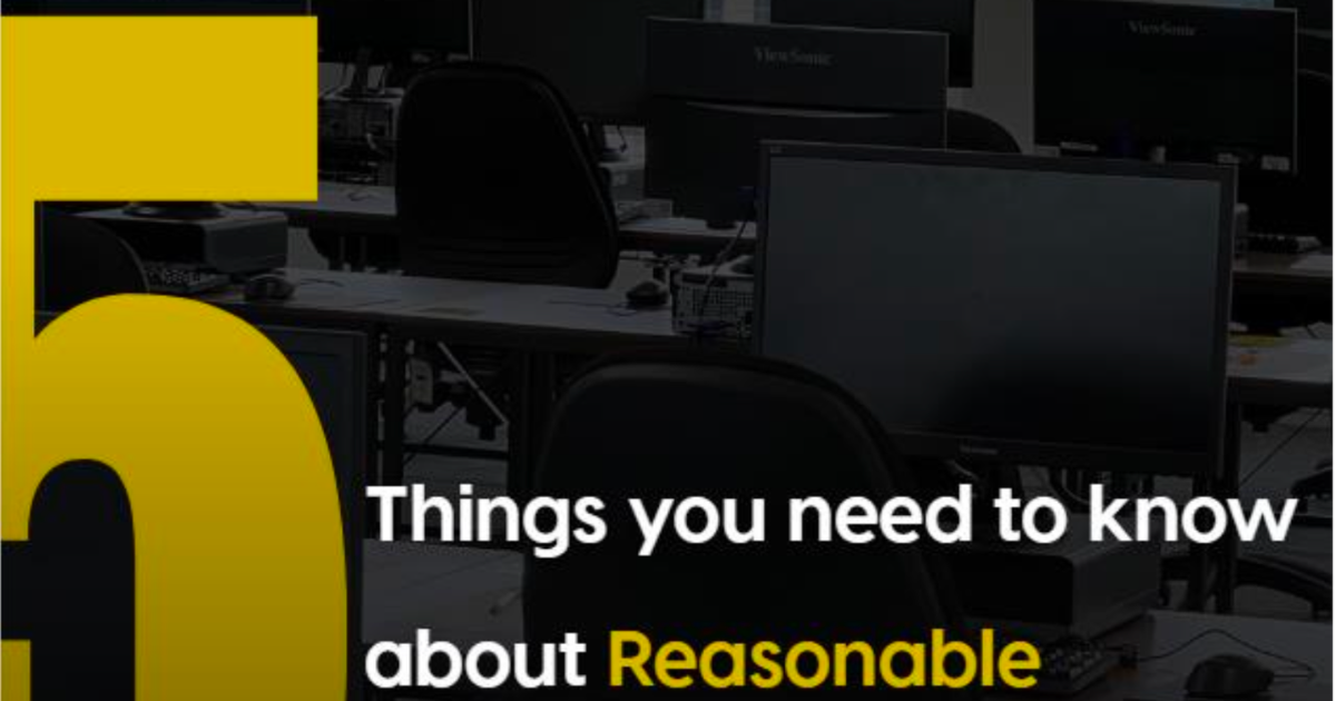 5 Things you need to know about Reasonable Adjustments | The e ...