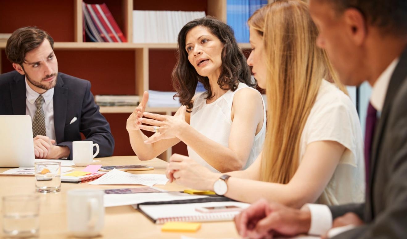 conference mid conversation